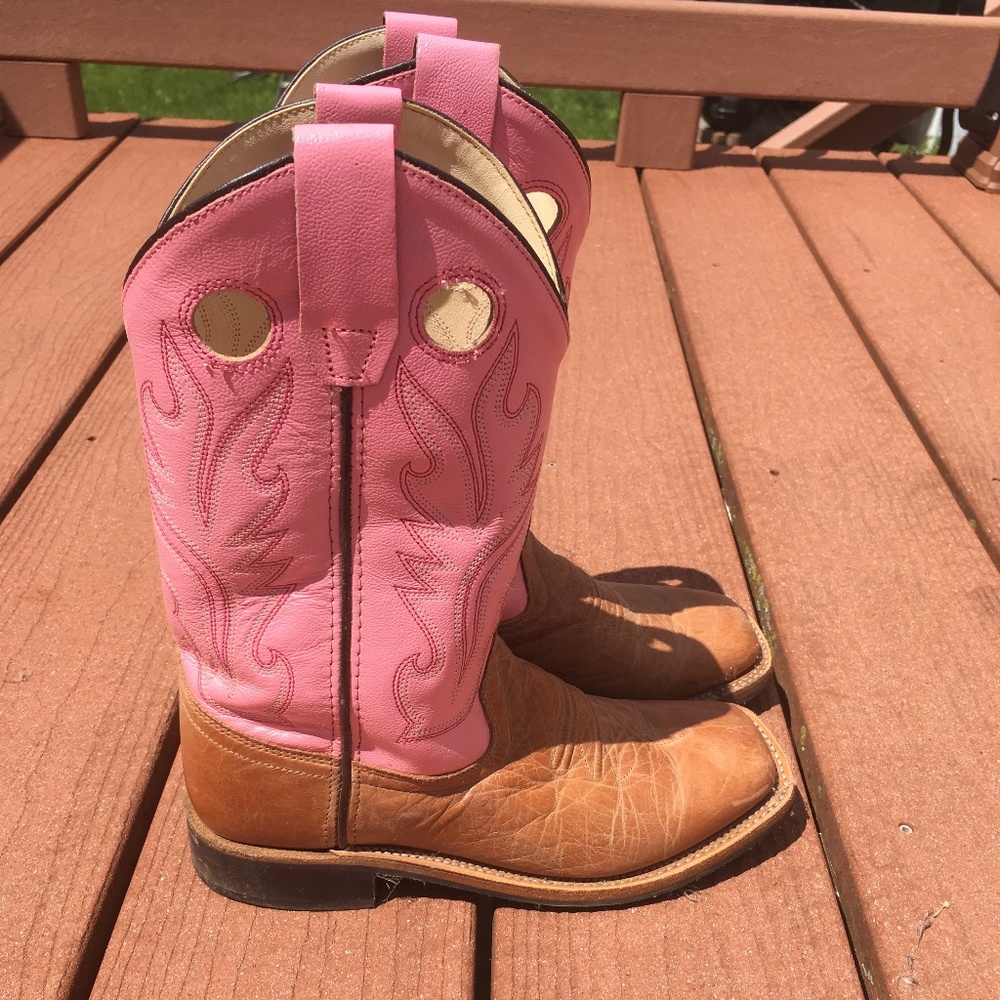 Western Pink Cowgirl Boots